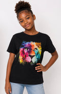 Kids Rainbow Lion Tee