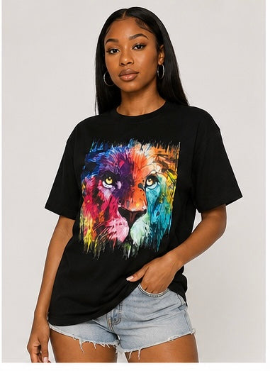 Rainbow Lion Tee