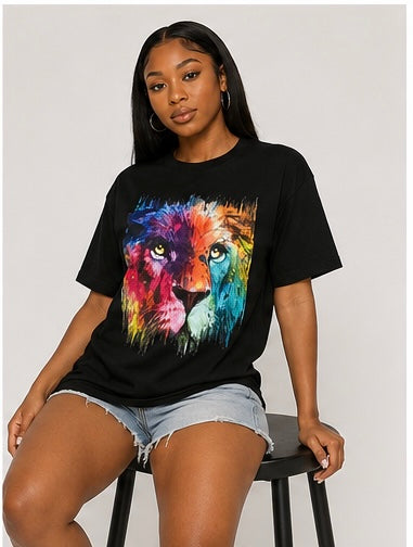 Rainbow Lion Tee